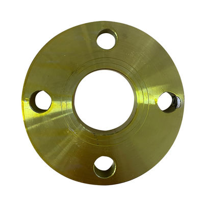Flange de placa amarela do aço carbono do RF FF da flange da tubulação do ANSI da pintura
